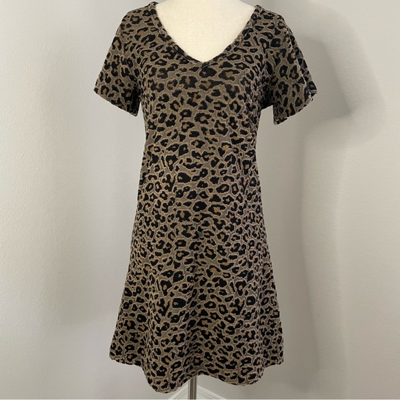 Z Supply Leopard Print Mini Dress Small - Picture 2 of 9